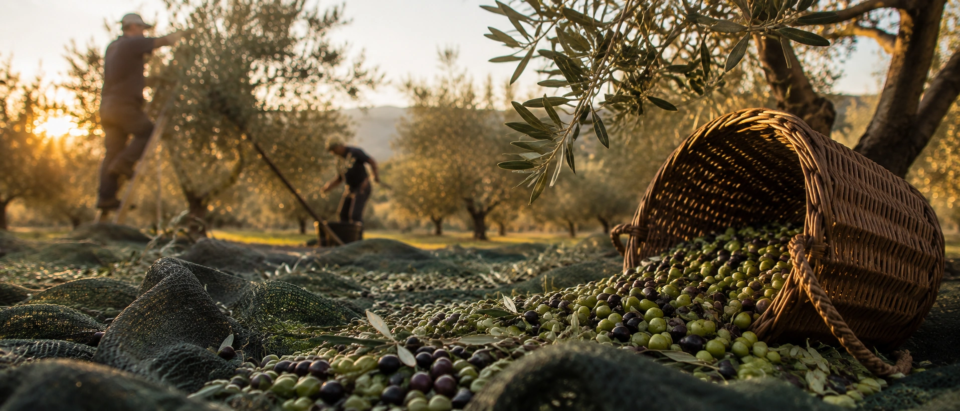 Life in the olive groves during harvest season