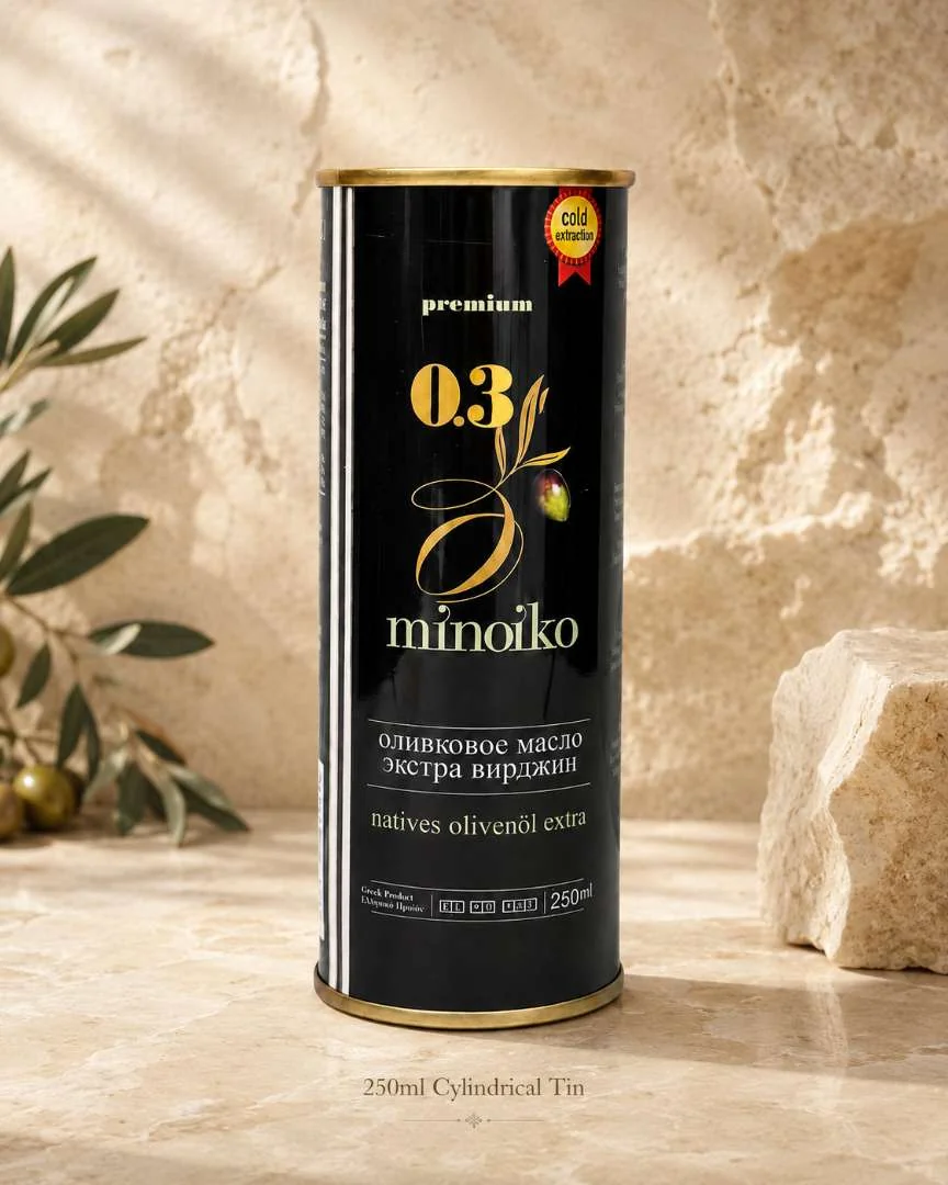 Minoiko Premium 250 ml cylindrical tin