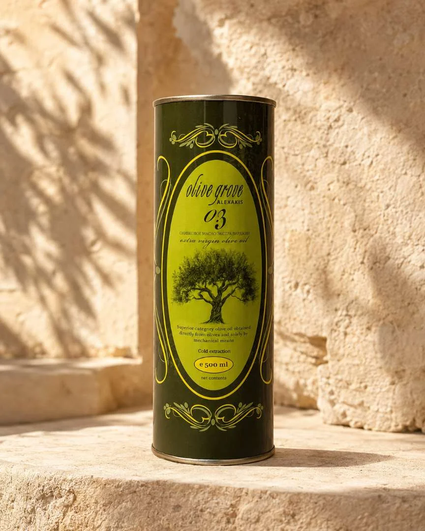 Alexakis Olive Grove 500 ml cylindrical tin