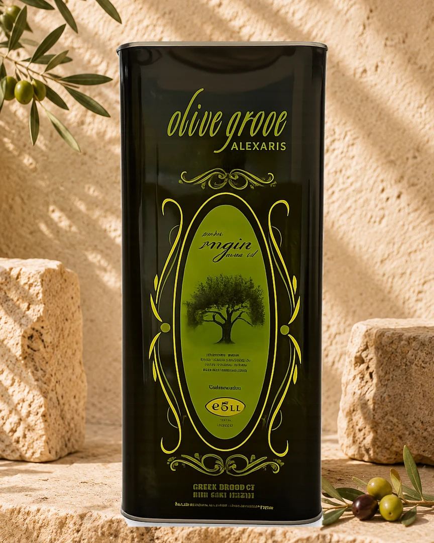 Alexakis Olive Grove 5 litre tin, front